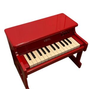 KORG Vintage Red Tiny Piano Red Mini Kids Musical Instrument Toy 25 Keys Y2K